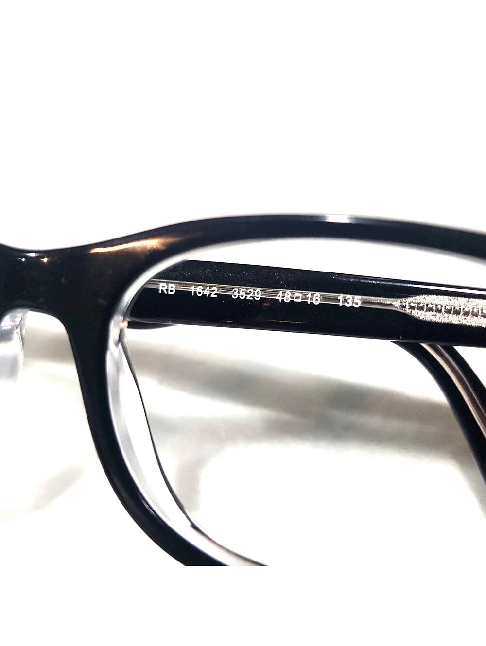 Ray Ban Jr RB1642 3529 Boys Black Oval Eyeglasses 48-16 135